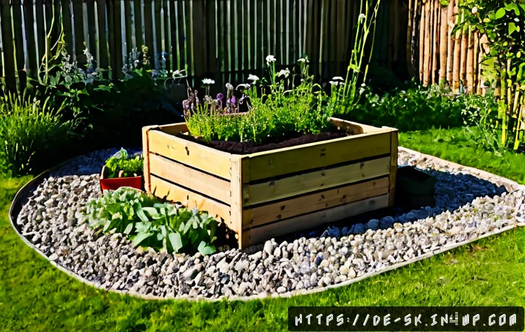 홈가드닝을 위한 생태계 조성 방법 - Photorealistic backyard home garden in Germany designed as a thriving small ecosystem, raised wooden...